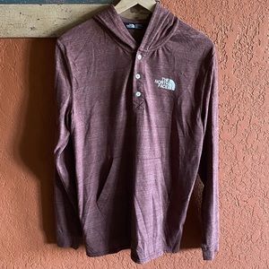 The North Face 1/4 button with hood shirt (Men’s)